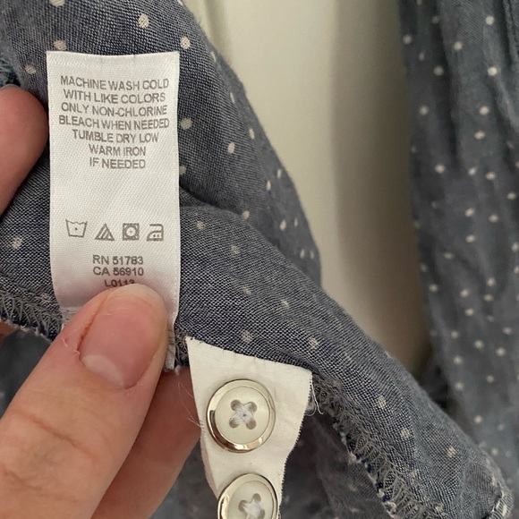 Polka-dot chambray shirt - Picture 3 of 4